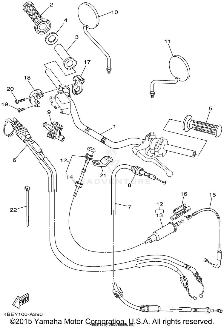 Steering Handle Cable Schematic