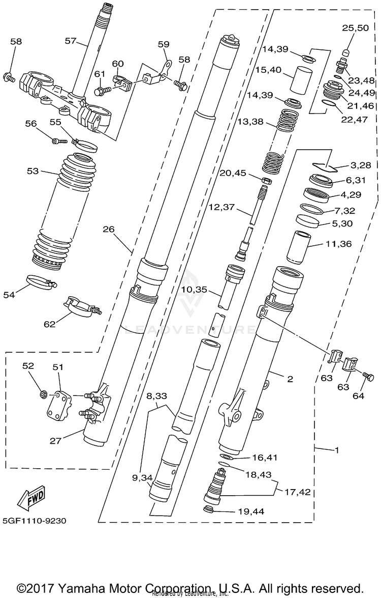 Front Fork Schematic