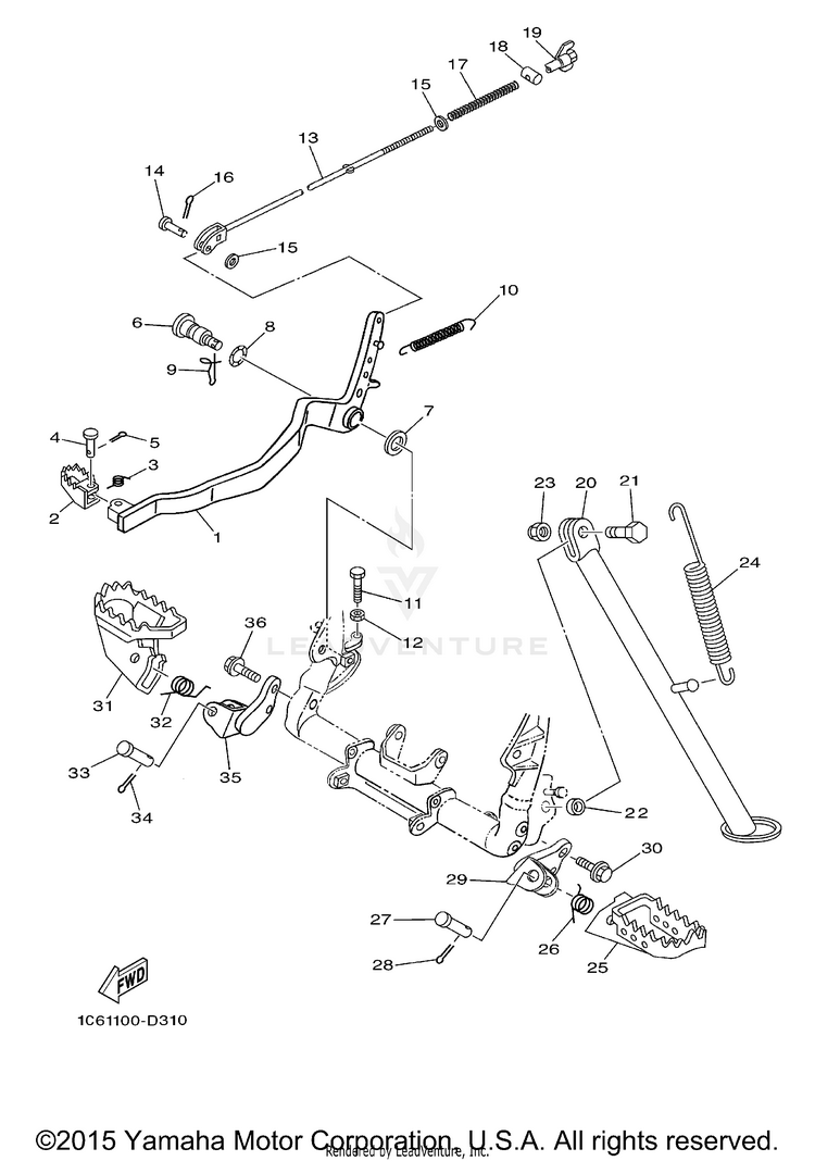 Stand Footrest Schematic