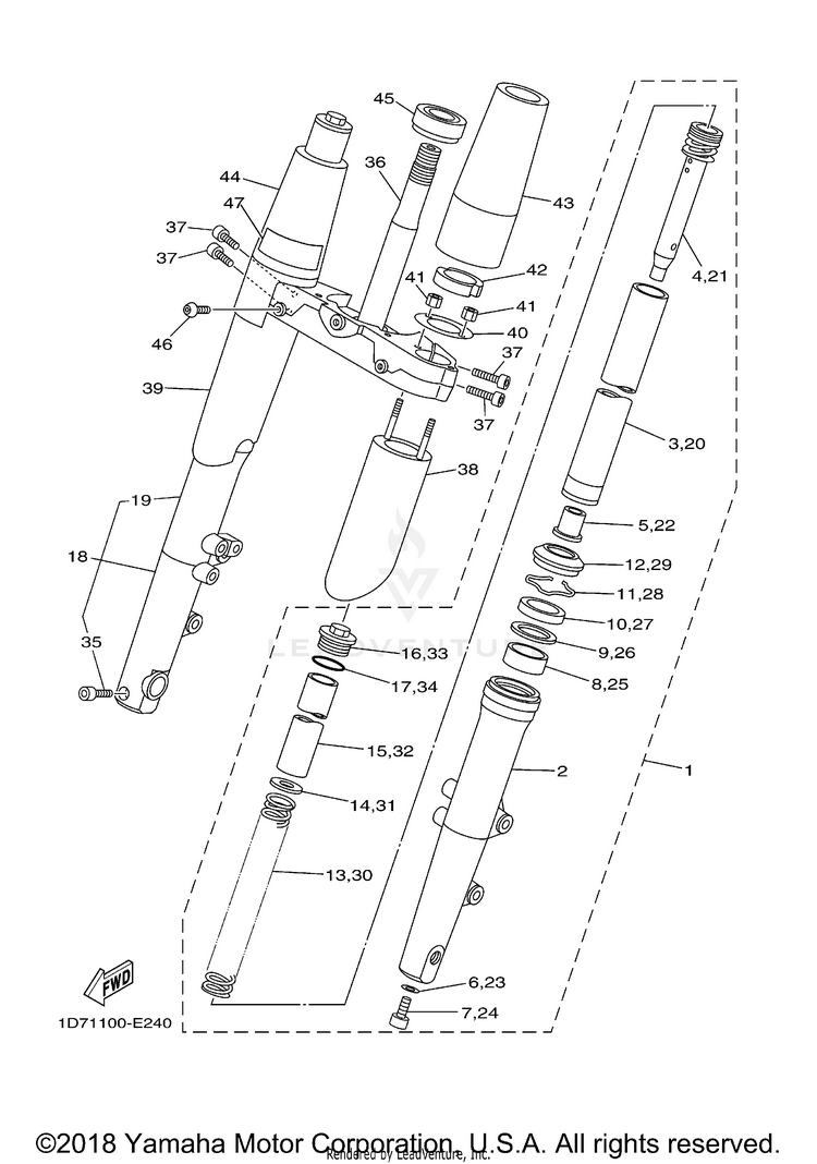 Front Fork Schematic
