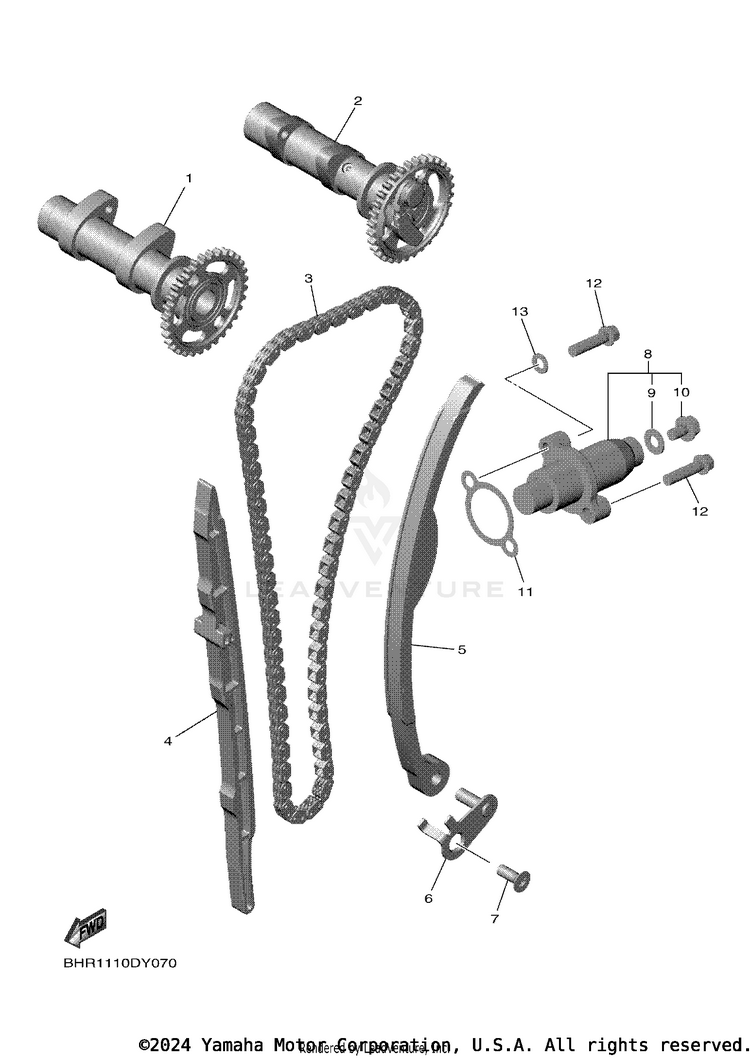 Camshaft & Chain Schematic