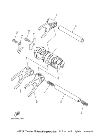 Shift Cam Fork Schematic