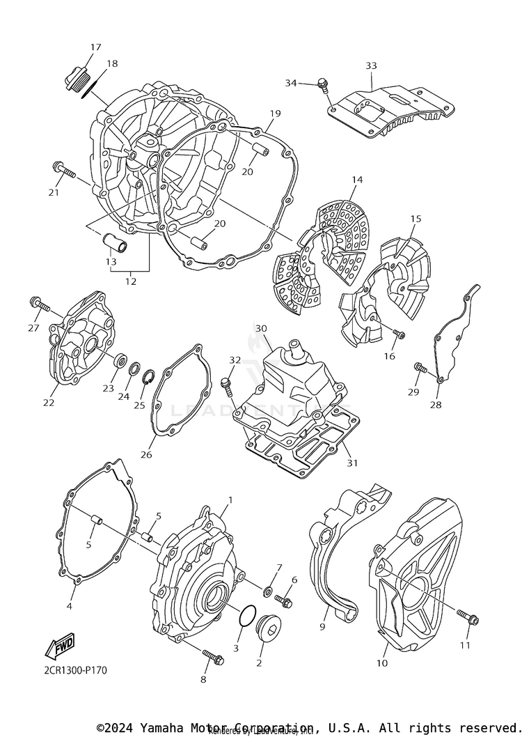 Crankcase Cover 1 Schematic