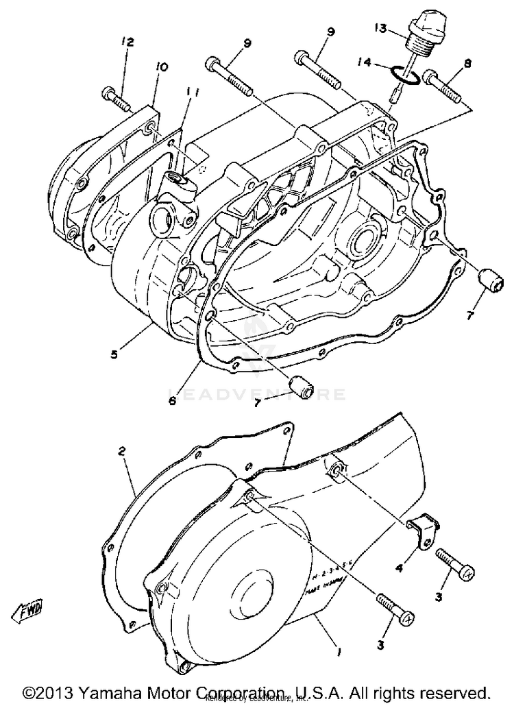 Crankcase Cover Schematic