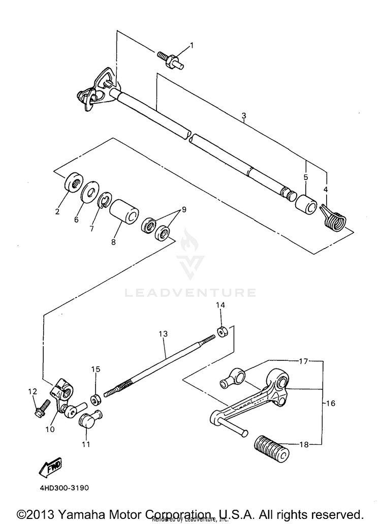 Shift Shaft Schematic