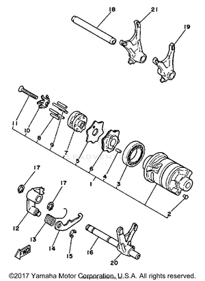Shift Cam-fork Schematic