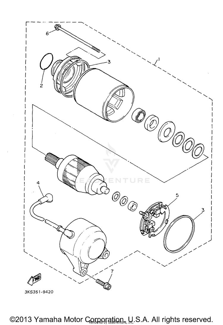Starting Motor Schematic