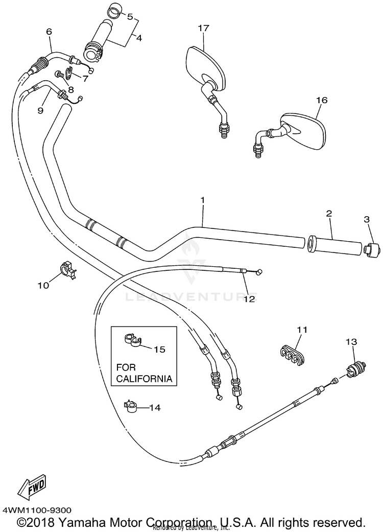 Steering Handle Cable Schematic