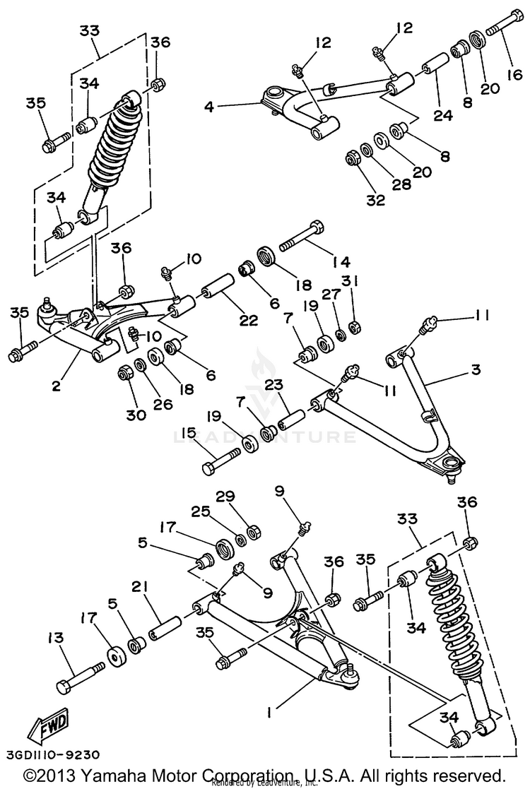 Front Suspension Wheel Schematic