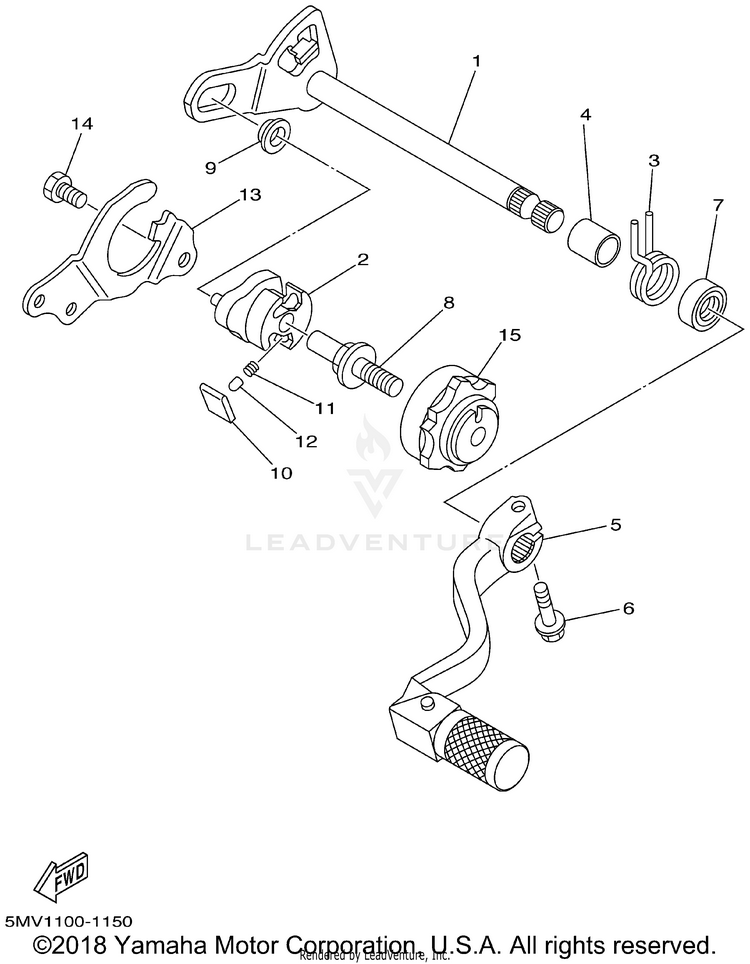 Shift Shaft Schematic