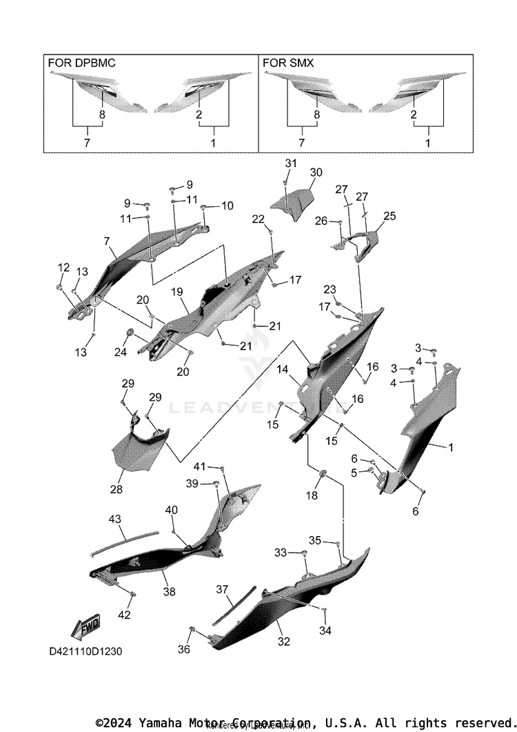 Side Cover YZFR7 - YZFR7TCB - 2026 Schematic