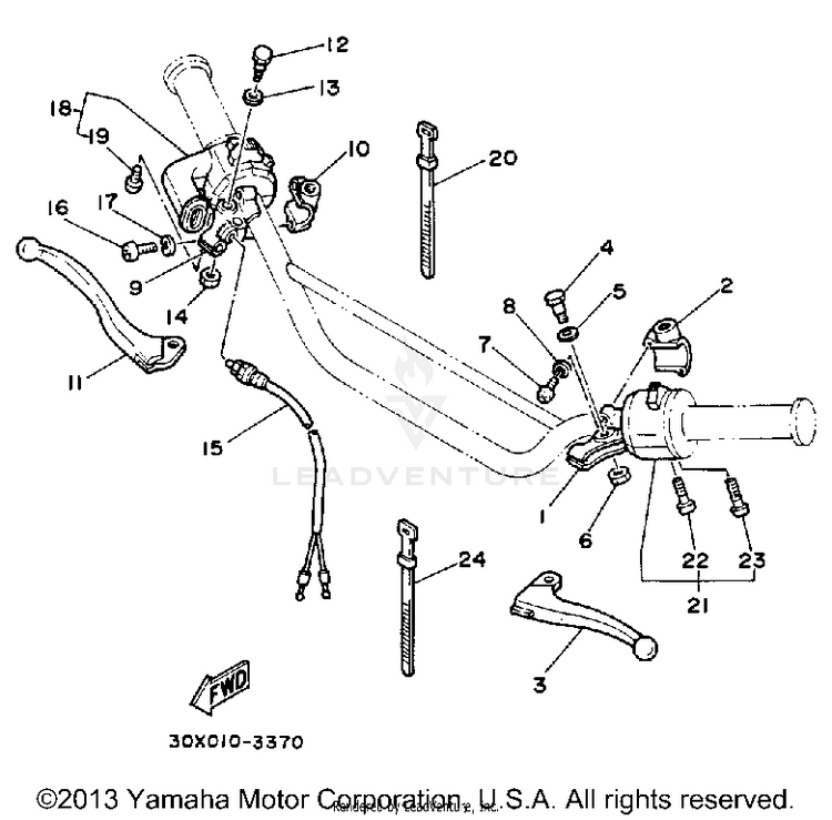 Handle Switch - Lever Schematic