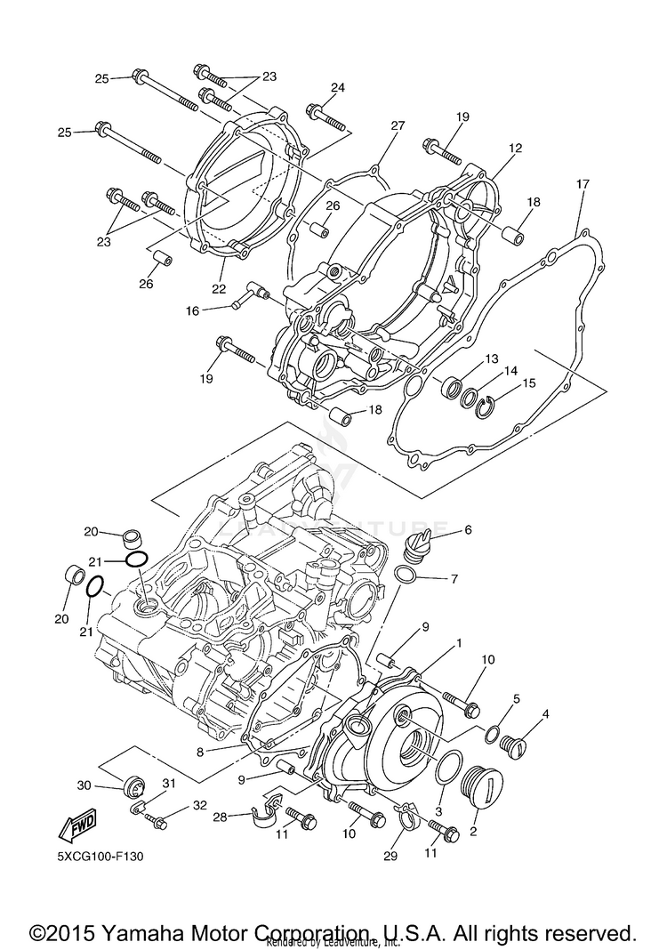 Crankcase Cover 1 Schematic