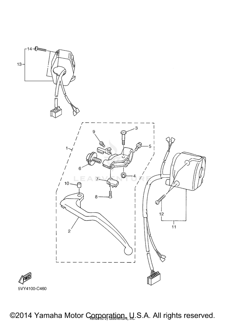 Handle Switch Lever Schematic