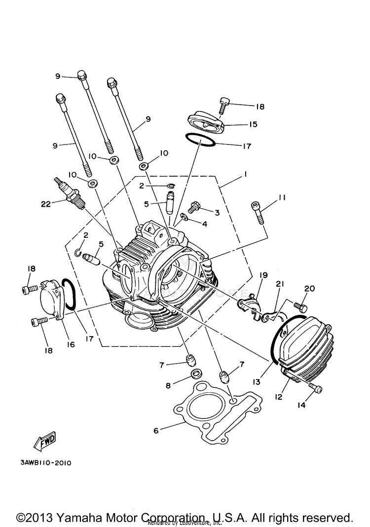 Cylinder Head Schematic