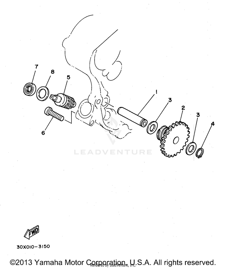 Tachometer Gear Schematic