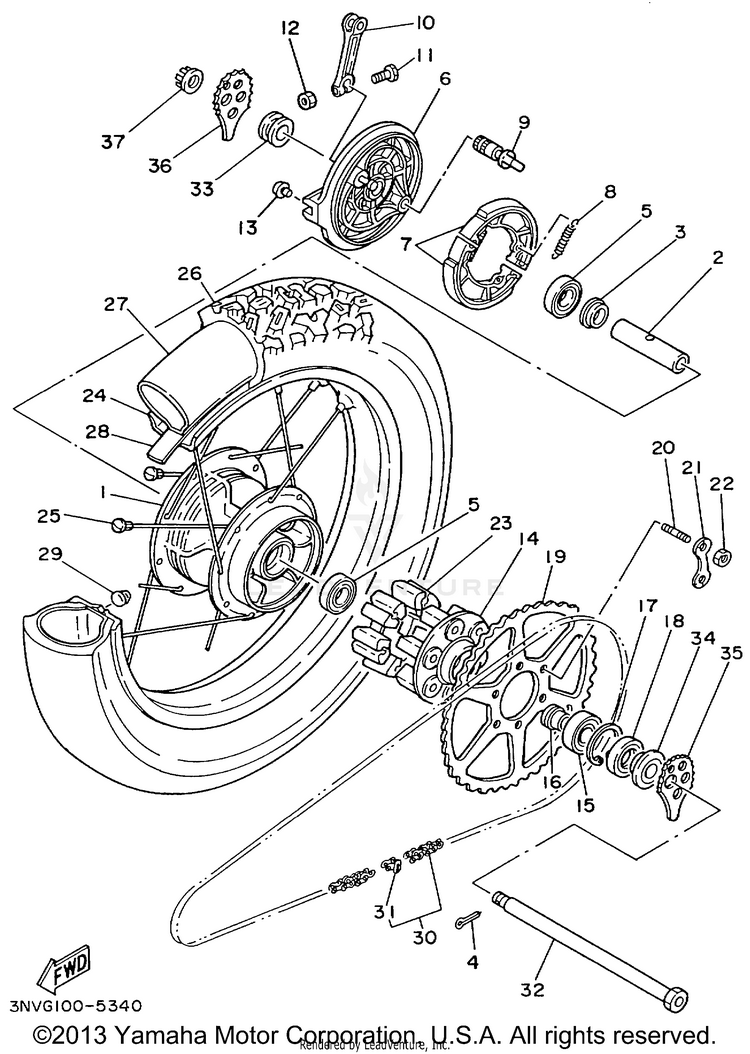 Rear Wheel Schematic