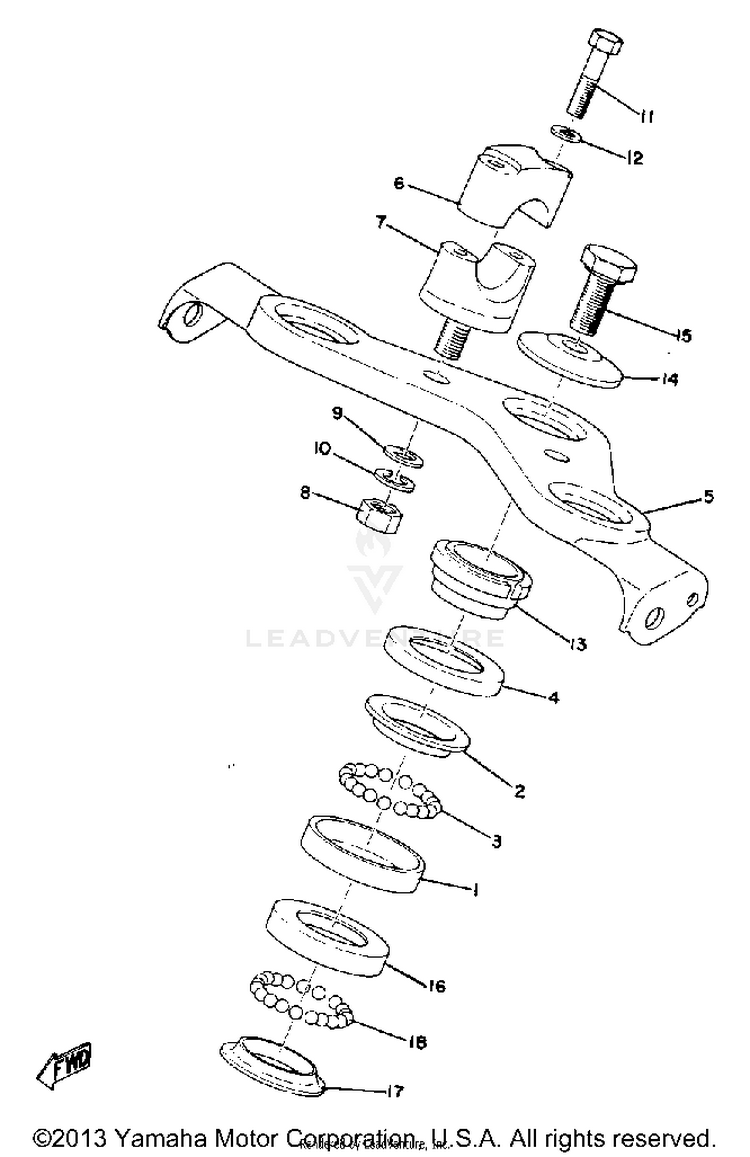 Steering GT80B - 1975 Schematic