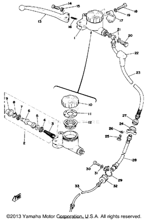 Master Cylinder Brake Hose Schematic