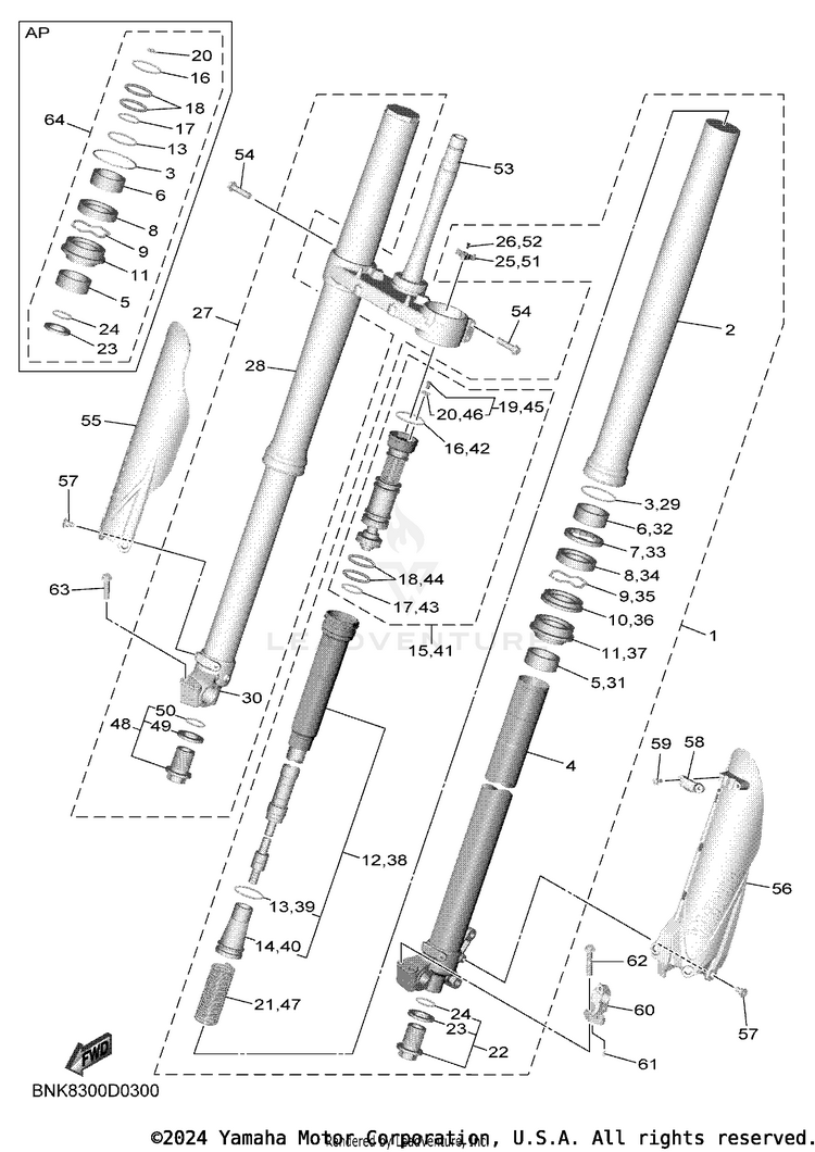 Front Fork Schematic