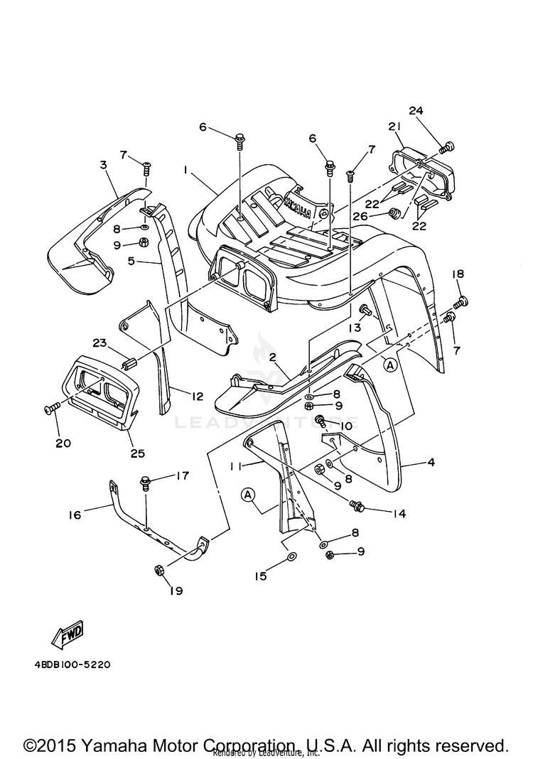 Front Fender Schematic