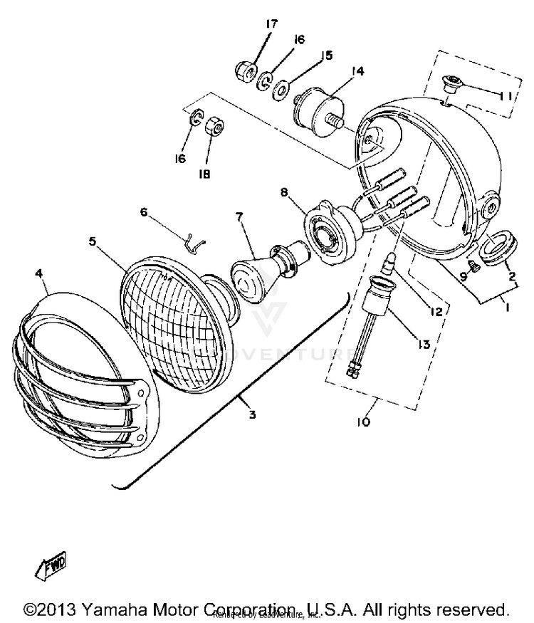 Head Lamp Schematic