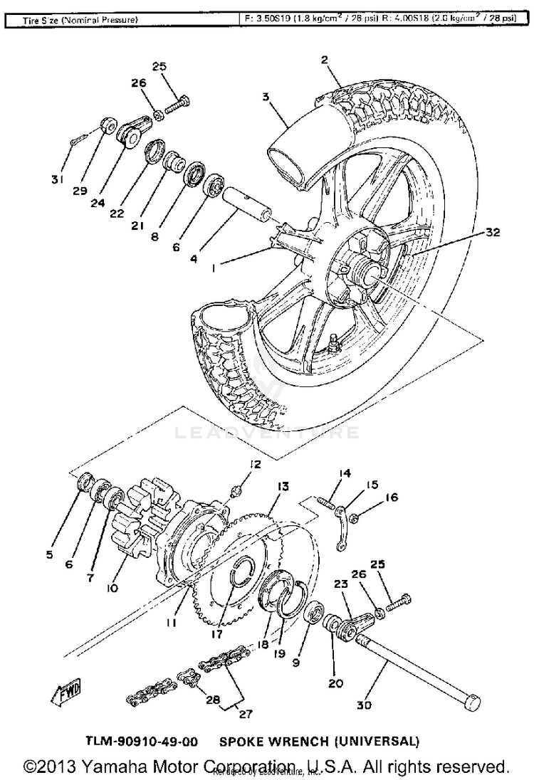 Rear Wheel Schematic