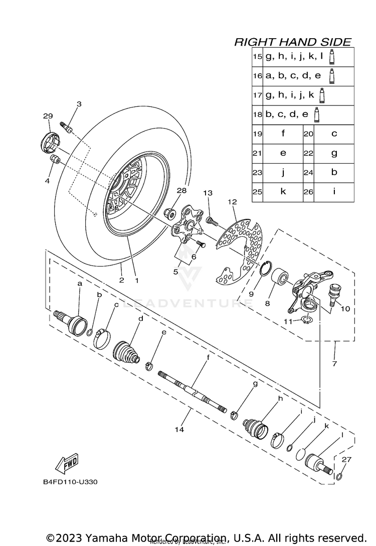 Front Wheel 2 Schematic