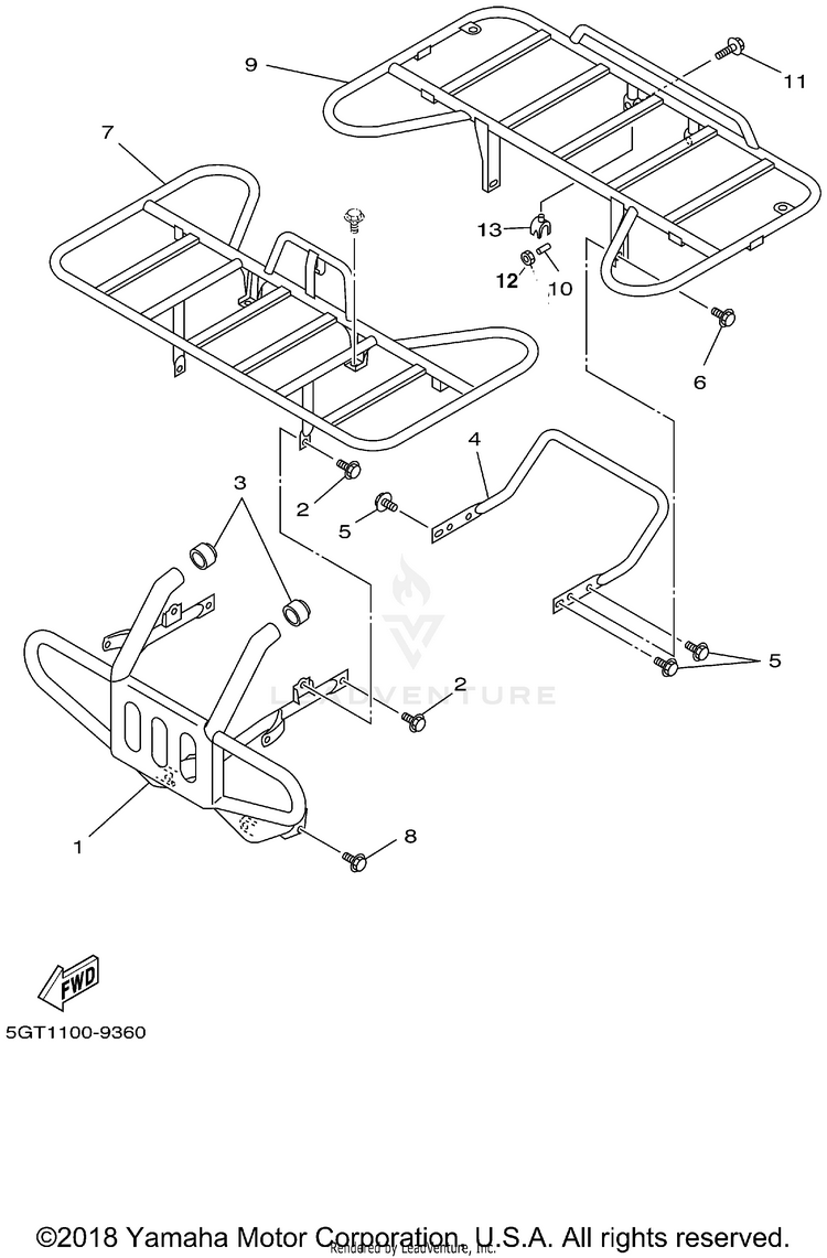 Guard GRIZZLY - YFM600FMC - 2000 Schematic