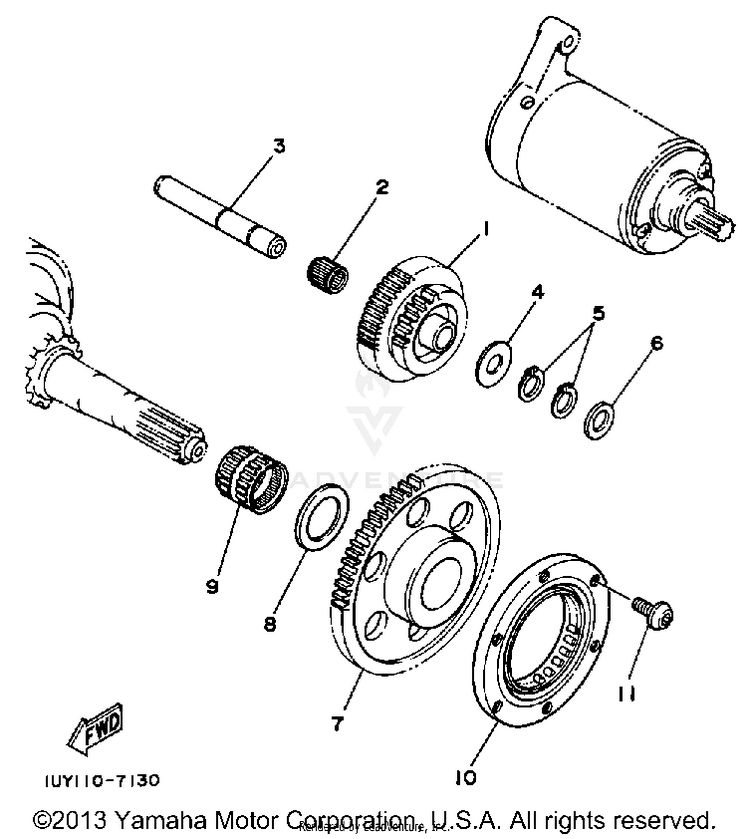 Starter Clutch Schematic