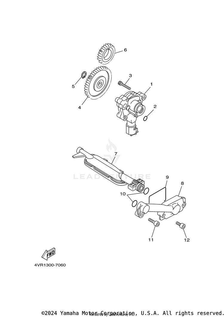 Oil Pump V STAR 650 SILVERADO - XVS65ATYCB - 2009 Schematic