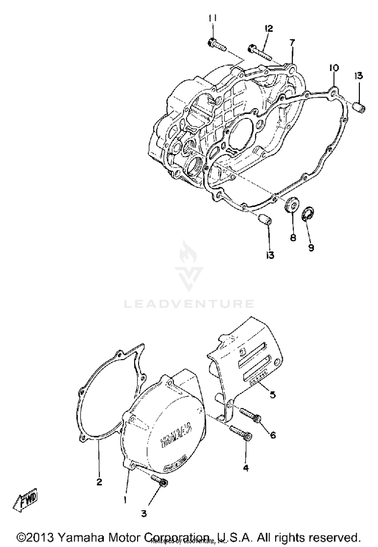 Crankcase Cover Schematic