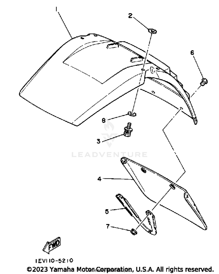 Front Fender Schematic
