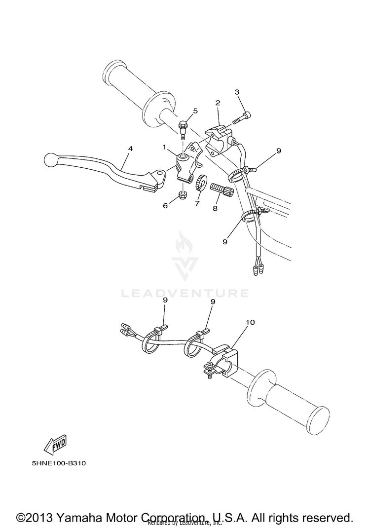 Handle Switch Lever Schematic