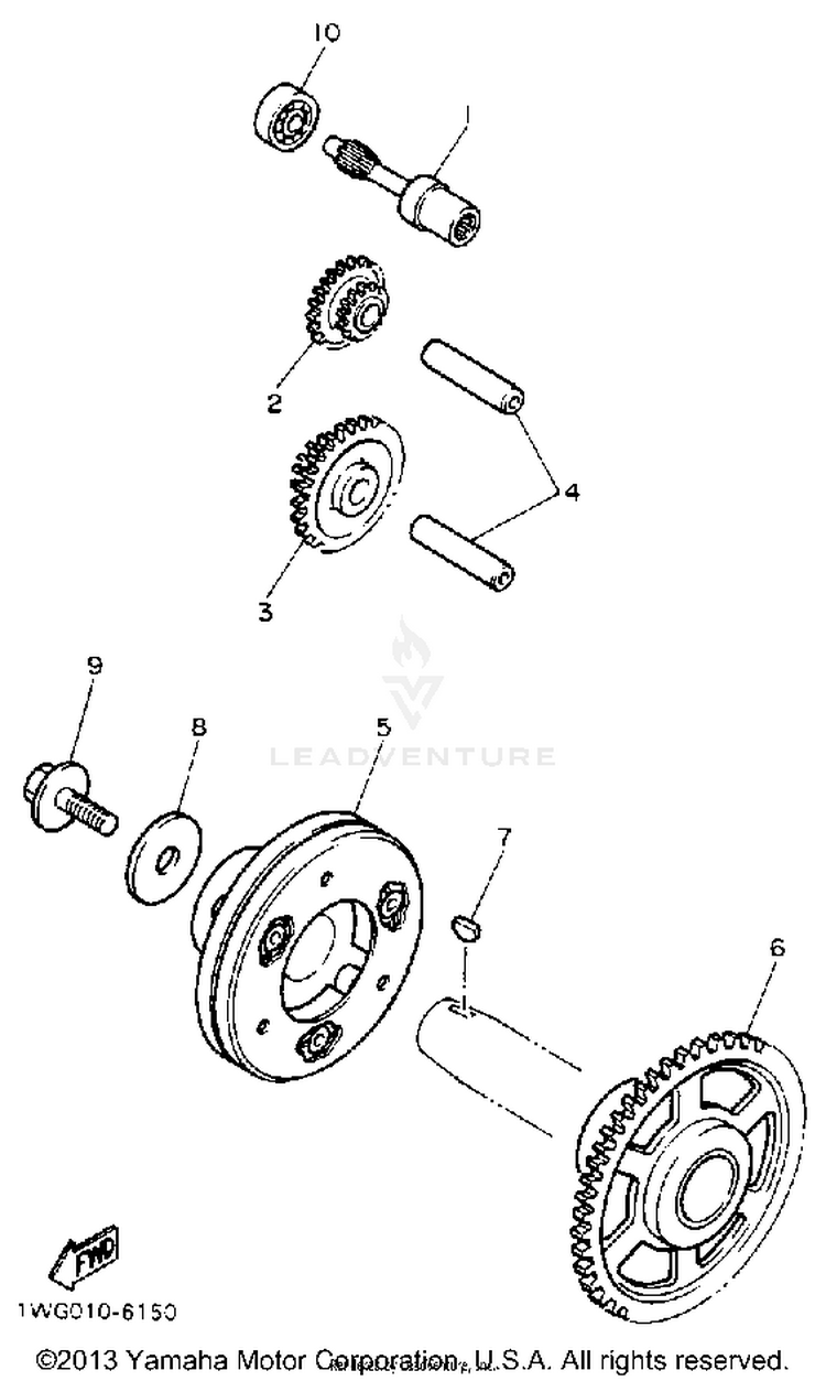 Starter Clutch Schematic