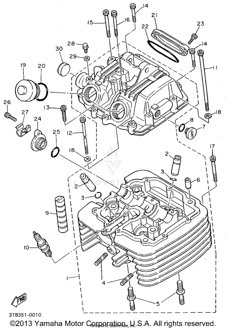 Cylinder Head Schematic