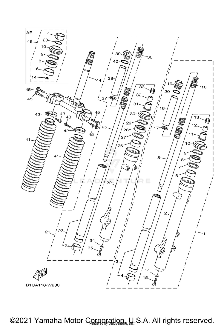 Front Fork Schematic