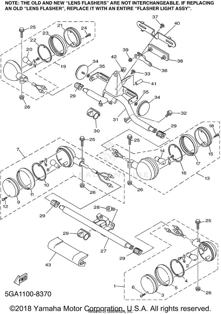 Flasher Light ROAD STAR - XV1600AMC - 2000 Schematic