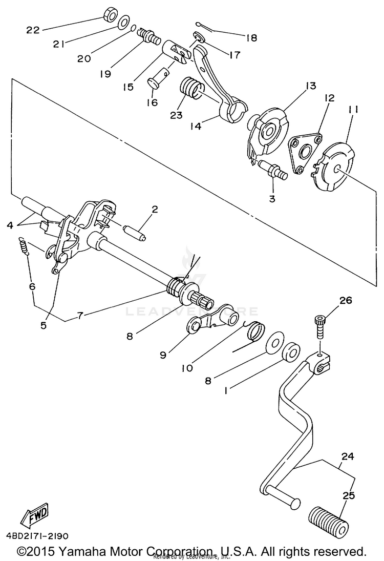 Shift Shaft Schematic