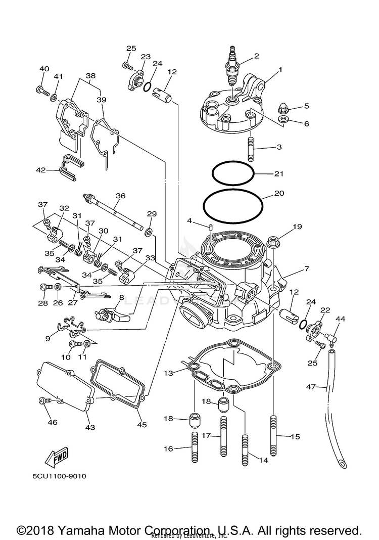 Cylinder Head Schematic