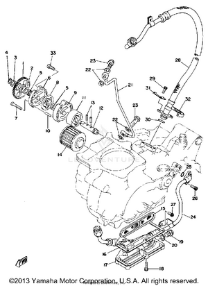 Oil Pump - Oil Cleaner Schematic