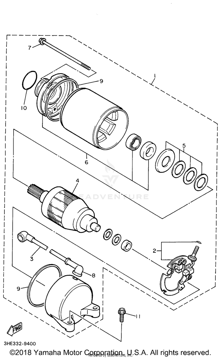 Starting Motor Schematic