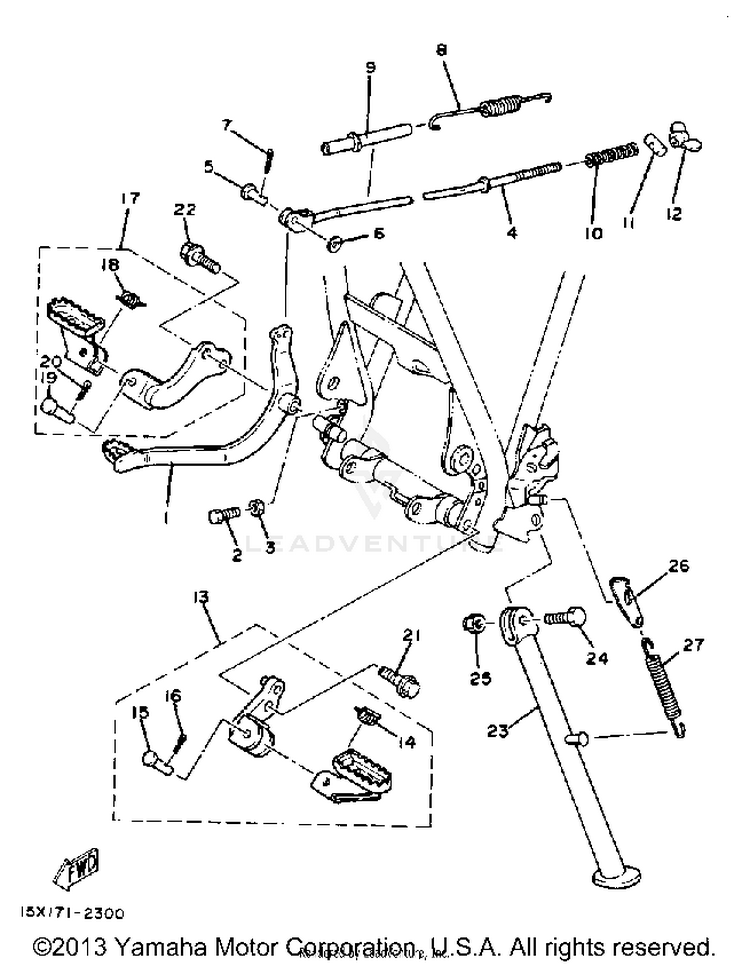 Stand Footrest Schematic