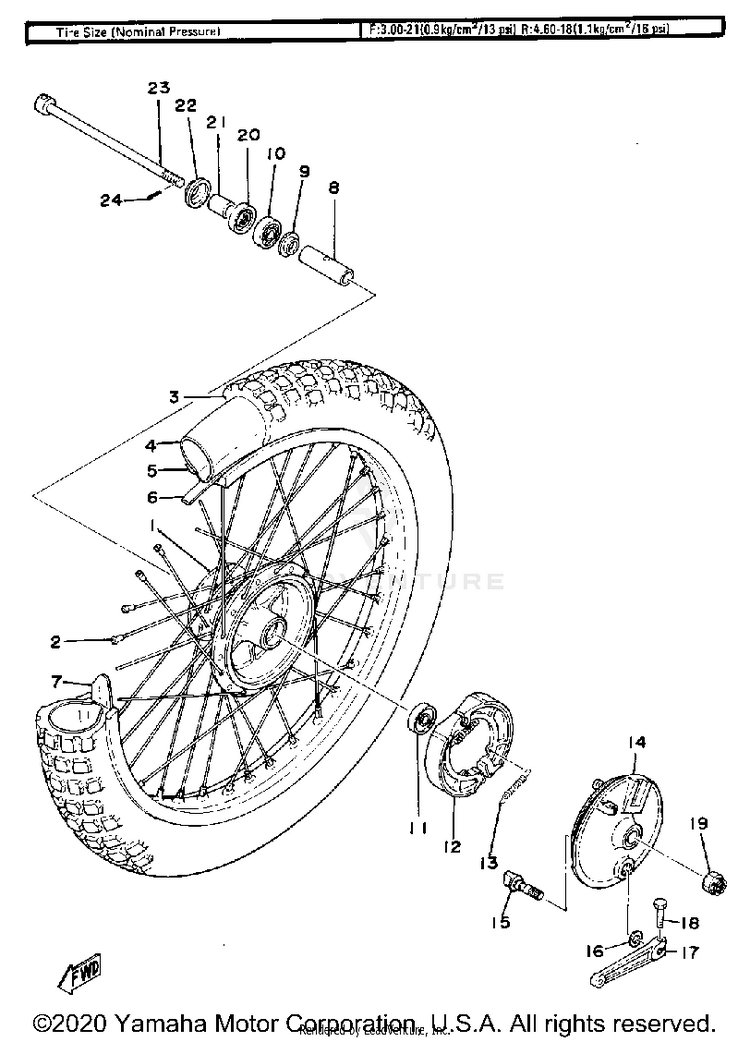 Front Wheel Schematic