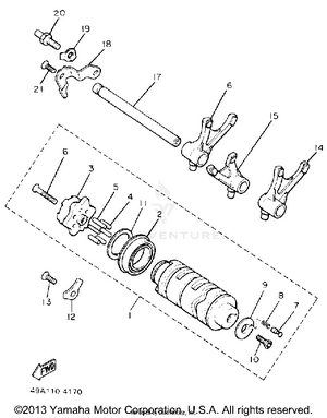 Shift Cam Fork Schematic