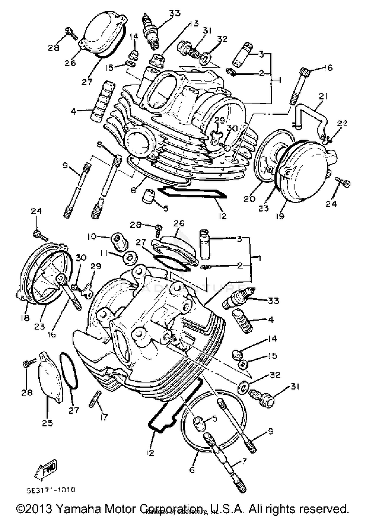Cylinder Head Schematic