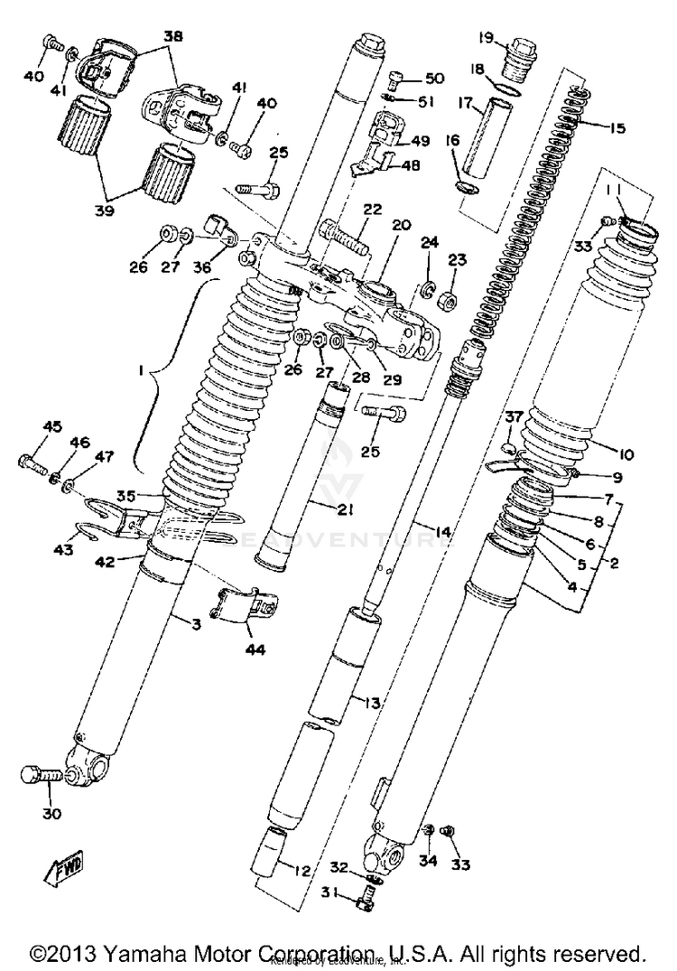 Front Fork Schematic