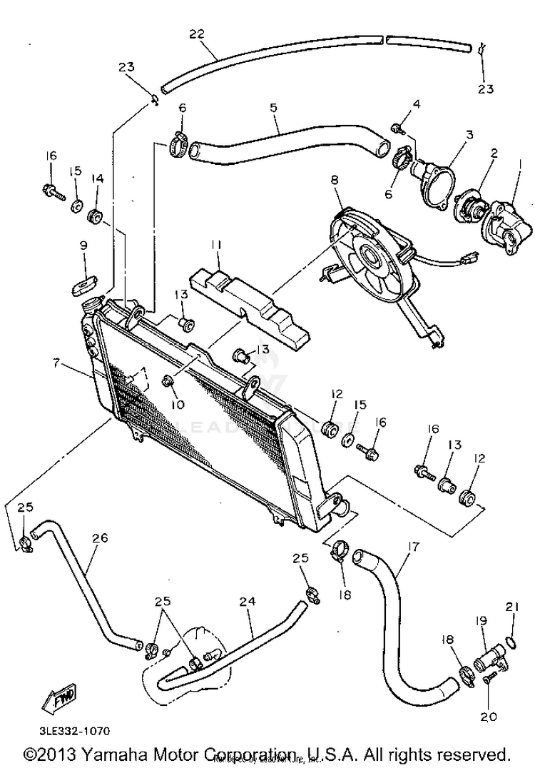Radiator Hose Schematic