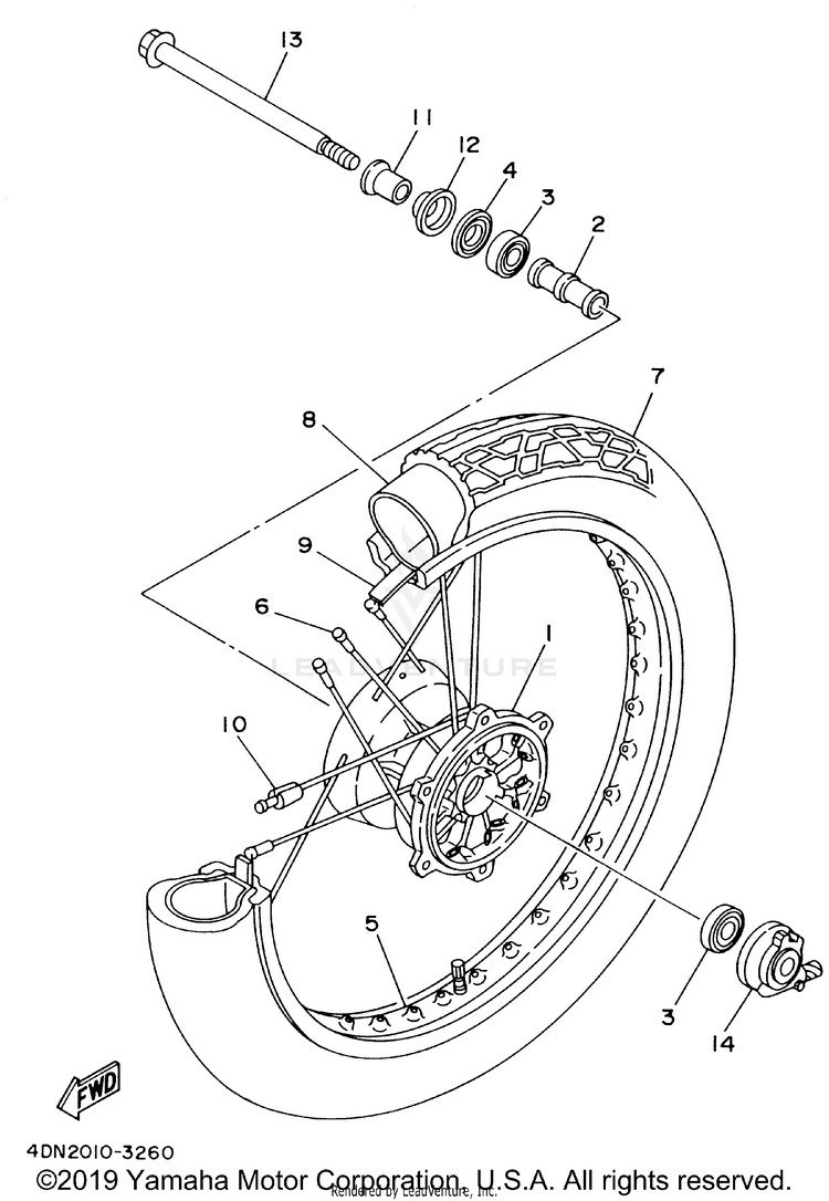 Front Wheel Schematic