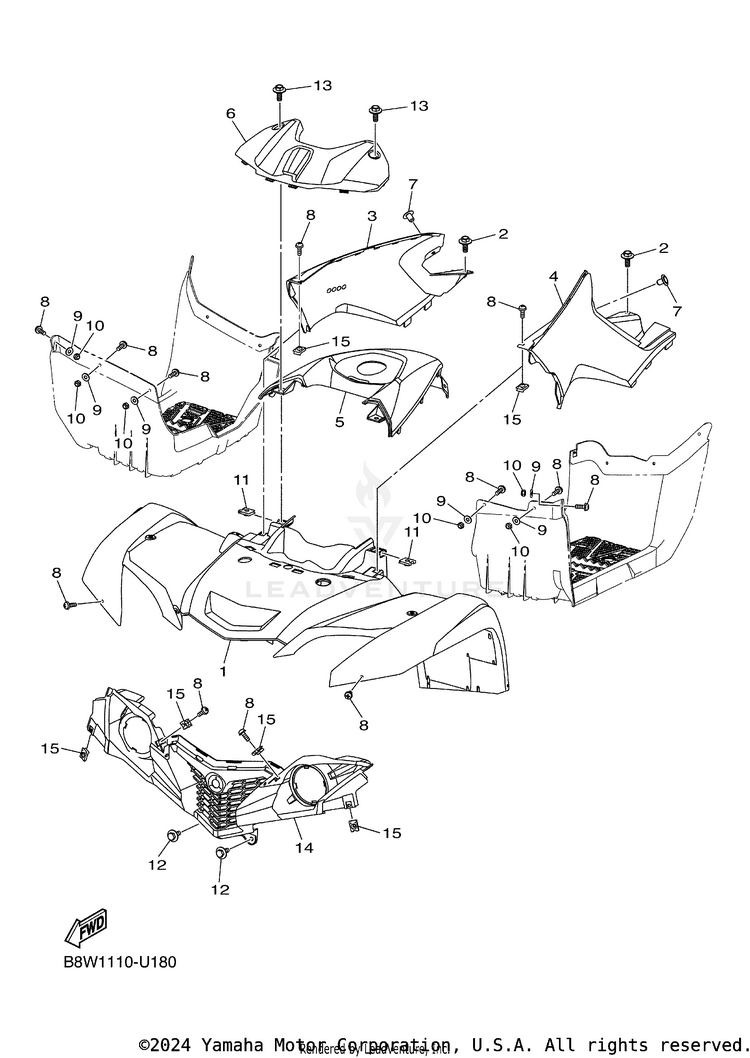 Front Fender Schematic